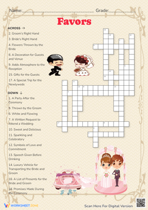 Plan Your Favors with This Worksheet