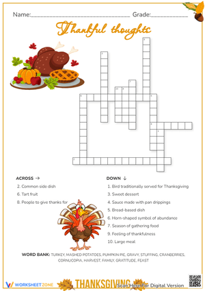 Capture Thankful Thoughts with This Worksheet