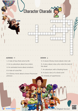 Solve the Character Charade Worksheet