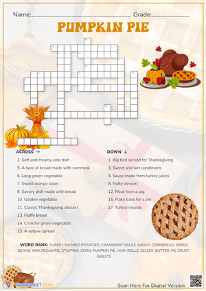 Plan a Pumpkin Pie with This Worksheet