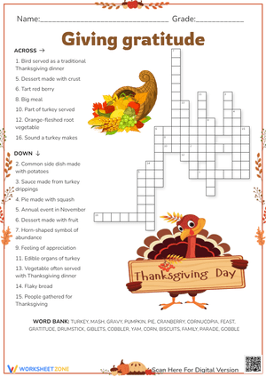 Giving Gratitude with This Worksheet