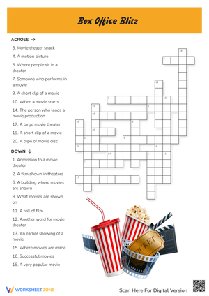 Solve the Box Office Blitz Puzzle Worksheet