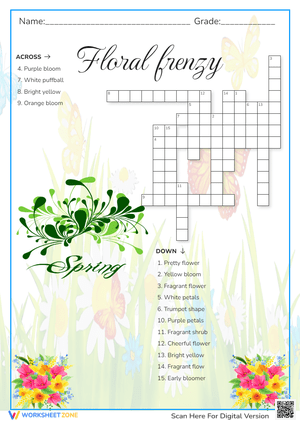 Counting Fun: Count the Flowers Worksheet