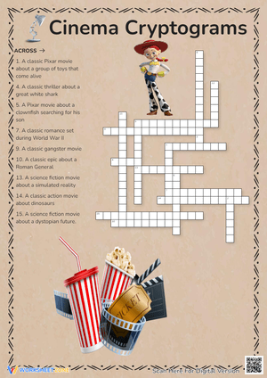 Solve Cinema Cryptograms: Movie Puzzles