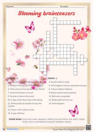 Solve Blooming Brainteasers Worksheet Now