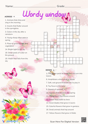 Wordy Window Vocabulary Worksheet