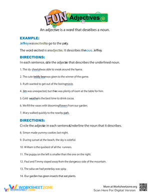 Learn About Funny Adjectives Grammar