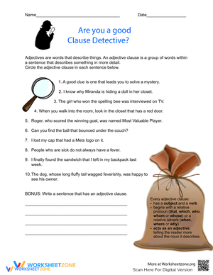 Understanding Adjective Clauses in Sentences