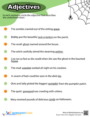 Halloween Adjectives: Spooky Descriptive Words