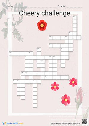 Cheery Challenge: Fun Puzzle Worksheet