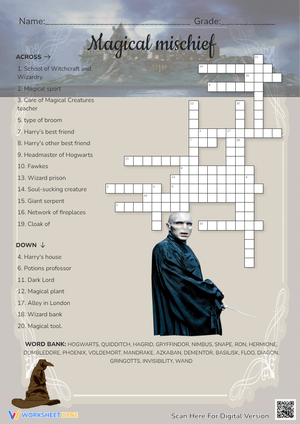 Magical Mischief Word Search