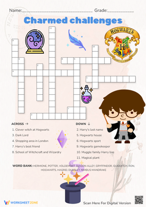 Charmed Challenges: Harry Potter Worksheet Fun