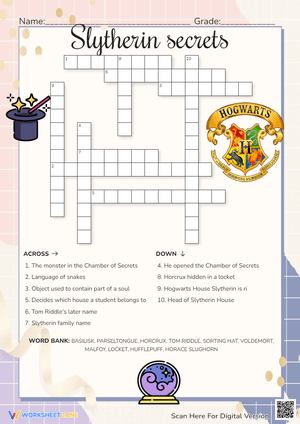Slytherin Secrets: Dive into Harry Potter Puzzles
