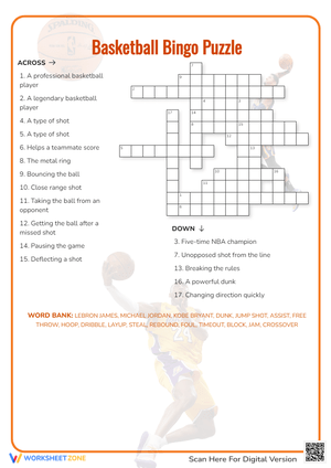 Basketball Bingo Puzzle