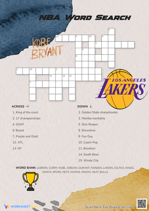 NBA Word Search: A Basketball Vocabulary Challenge
