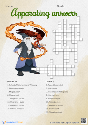 Harry Potter Crossword Puzzle - Wizarding World Fun!