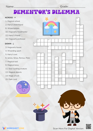 Dementors Dilemma: A Harry Potter Worksheet