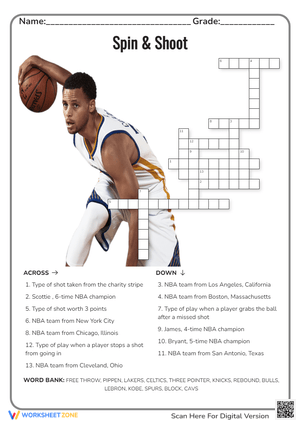 Spin & Shoot Puzzle: A Basketball Activity