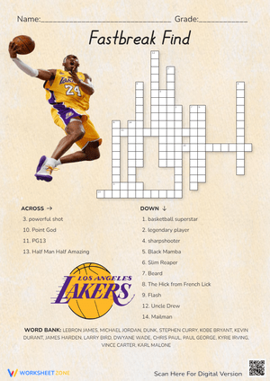Fast Break Find: A Basketball Word Search Puzzle