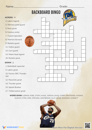 Backboard Bingo: A Fun Basketball Bingo Game