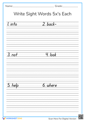 sight words