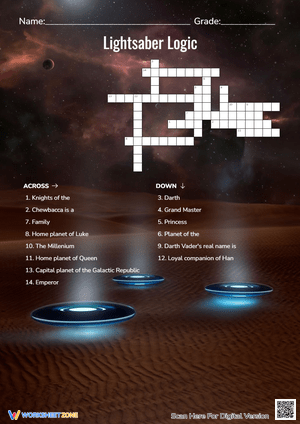Lightsaber Logic Crossword Puzzle