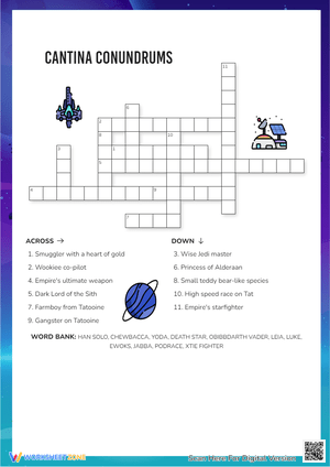 Cantina Conundrums Crossword Puzzle
