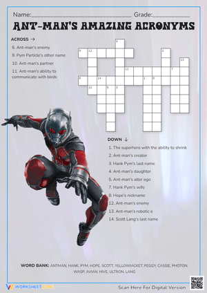 Ant-Man's Acronyms: A Crossword Puzzle Adventure
