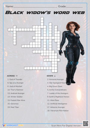 Black Widow's Web: A Crossword Puzzle Challenge