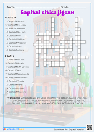 Solve the Capital Cities Jigsaw Puzzle