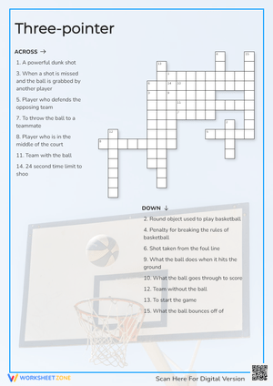 Three-pointer Crossword Puzzle