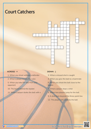 Court Catchers Crossword Puzzle