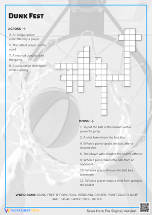 Dunk Fest Crossword Puzzle