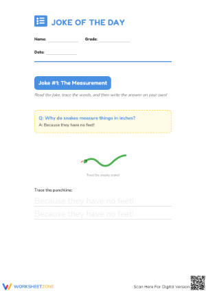Cursive Sentences: Joke of The Day