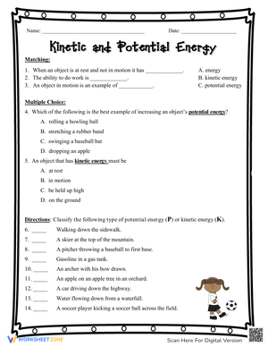 Kinetic and Potential Activity