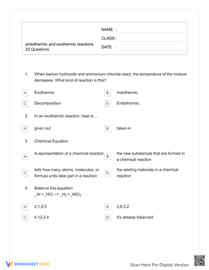 Endothermic and Exothermic Process
