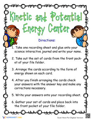 Kinetic Energy Center Activity