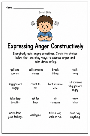 Expressing Anger Constructively