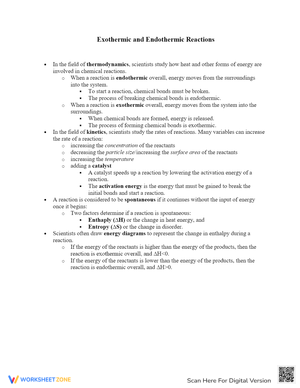 Exploring Exothermic and Endothermic Reactions