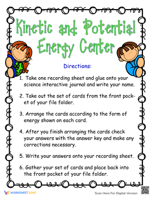 Kinetic and Potential Energy Center