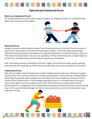 Differentiating Balanced and Unbalanced Forces