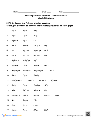 Free Printable Balancing Act Worksheet Answers Free Printable Balancing Act Worksheet Answers