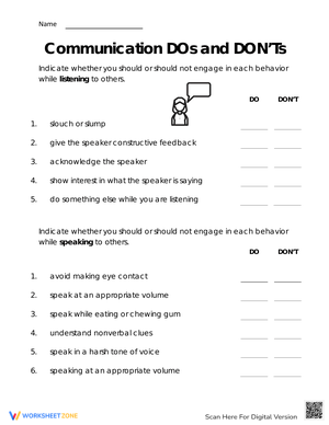 Communication Dos and Don'ts