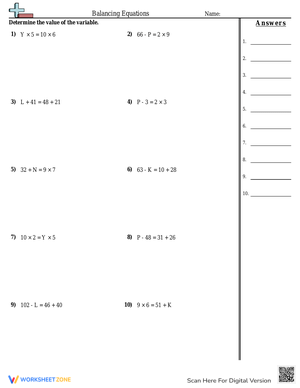 Solve for Variables: Math Equations 