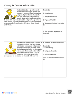 Diving Deep Into Variables Worksheet
