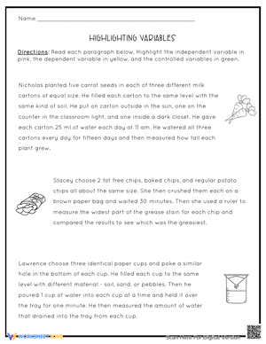 Highlighting Variables: Science Skills