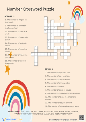 Number Crossword Puzzle
