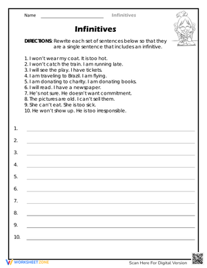 Include Me Grammar Worksheet