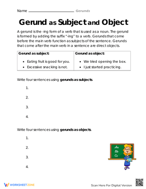 Identify Receivers or Doers Worksheet