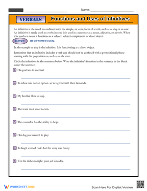 Functions and Uses Worksheet
